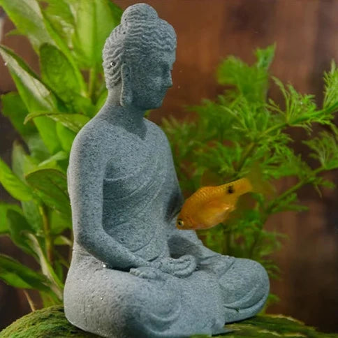 Statue Bouddha aquarium