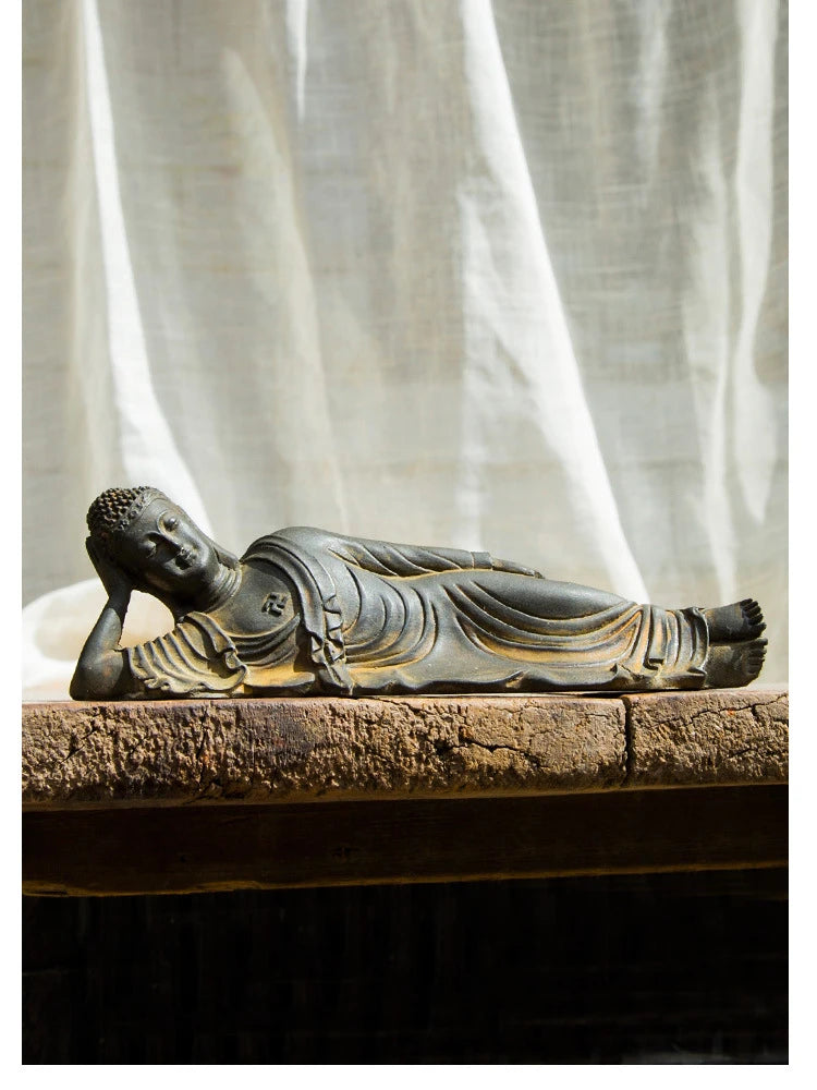 Statue Bouddha allongé