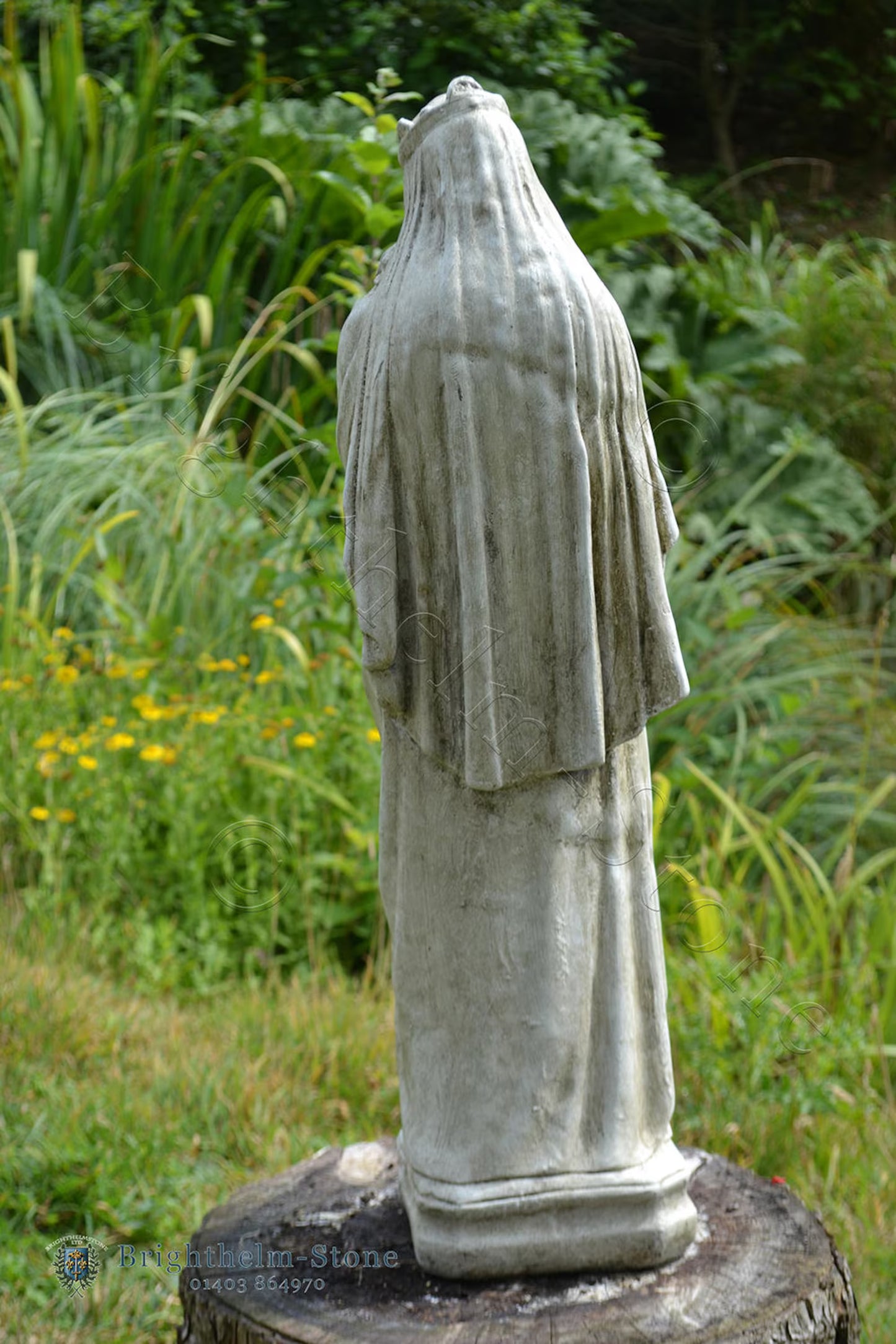 Statue Vierge Marie en pierre