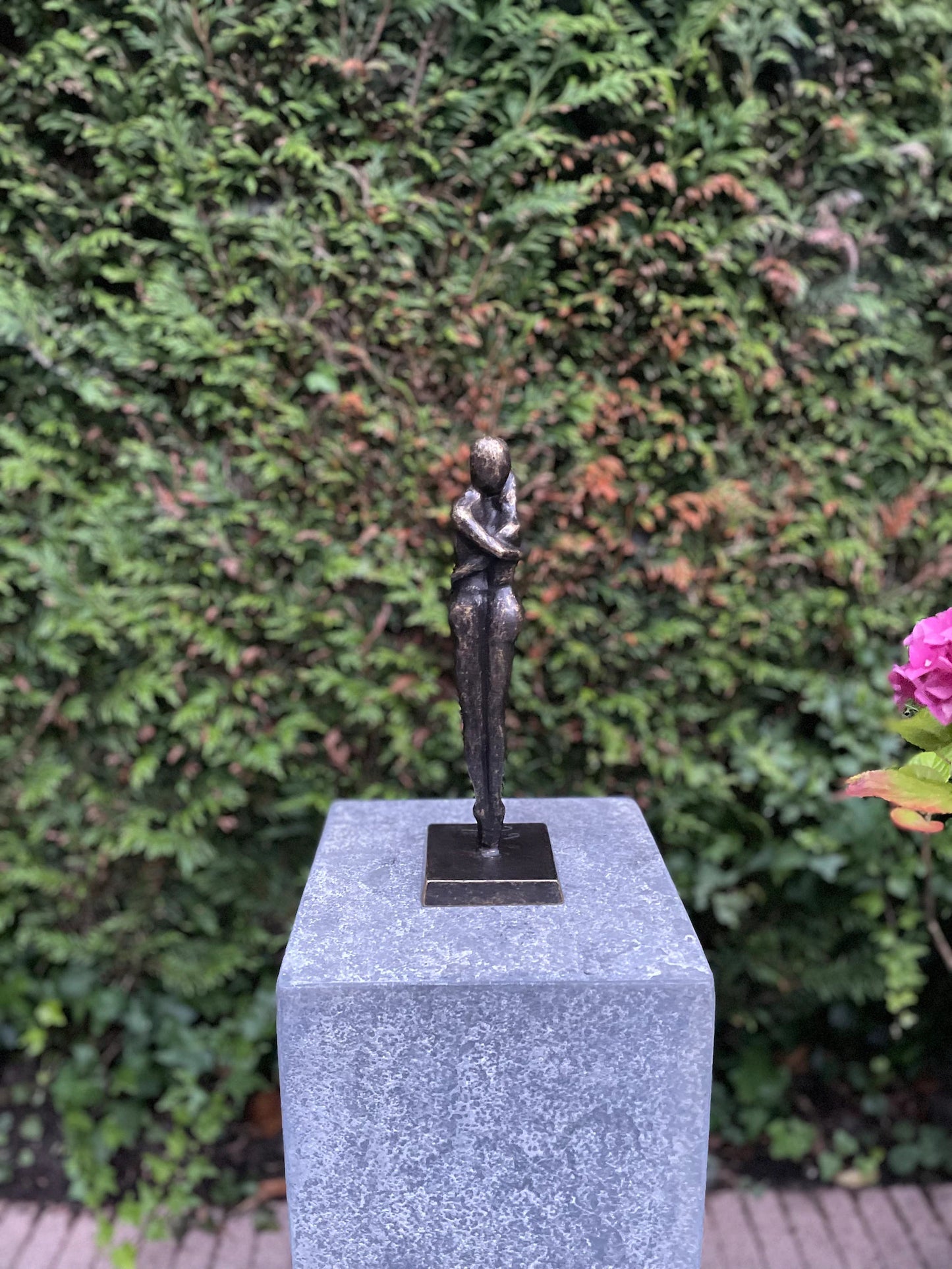 Statue de jardin couple amoureux