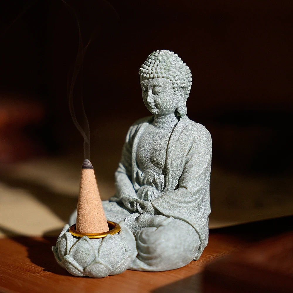 Statue Bouddha encens