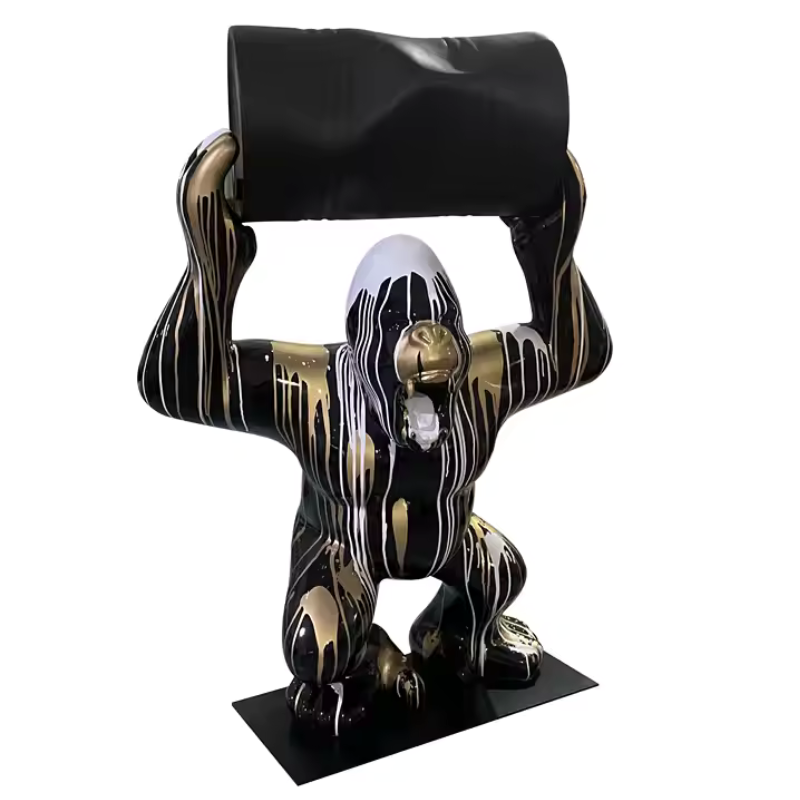 Statue gorille artistique